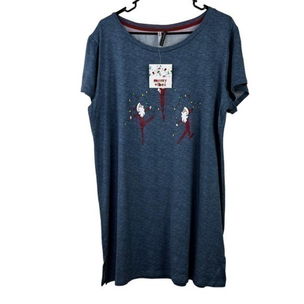 Jacklyn intimates Christmas Dress Short sleeve size XL